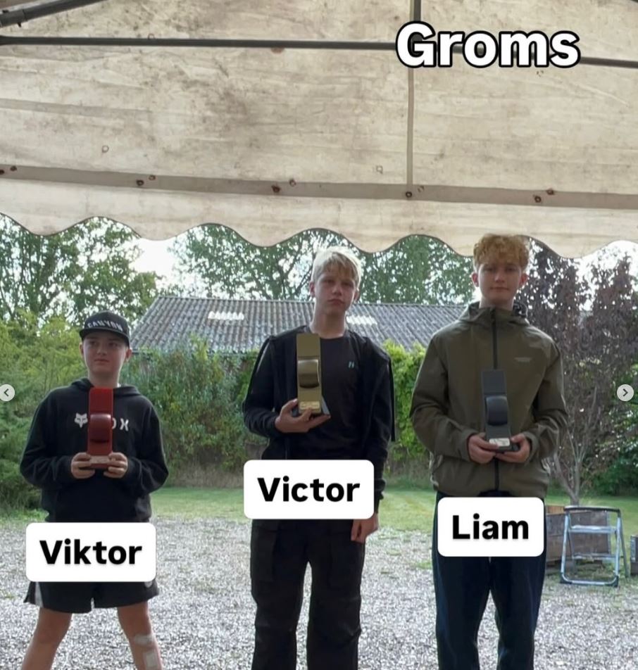 Grom competition podium 2026