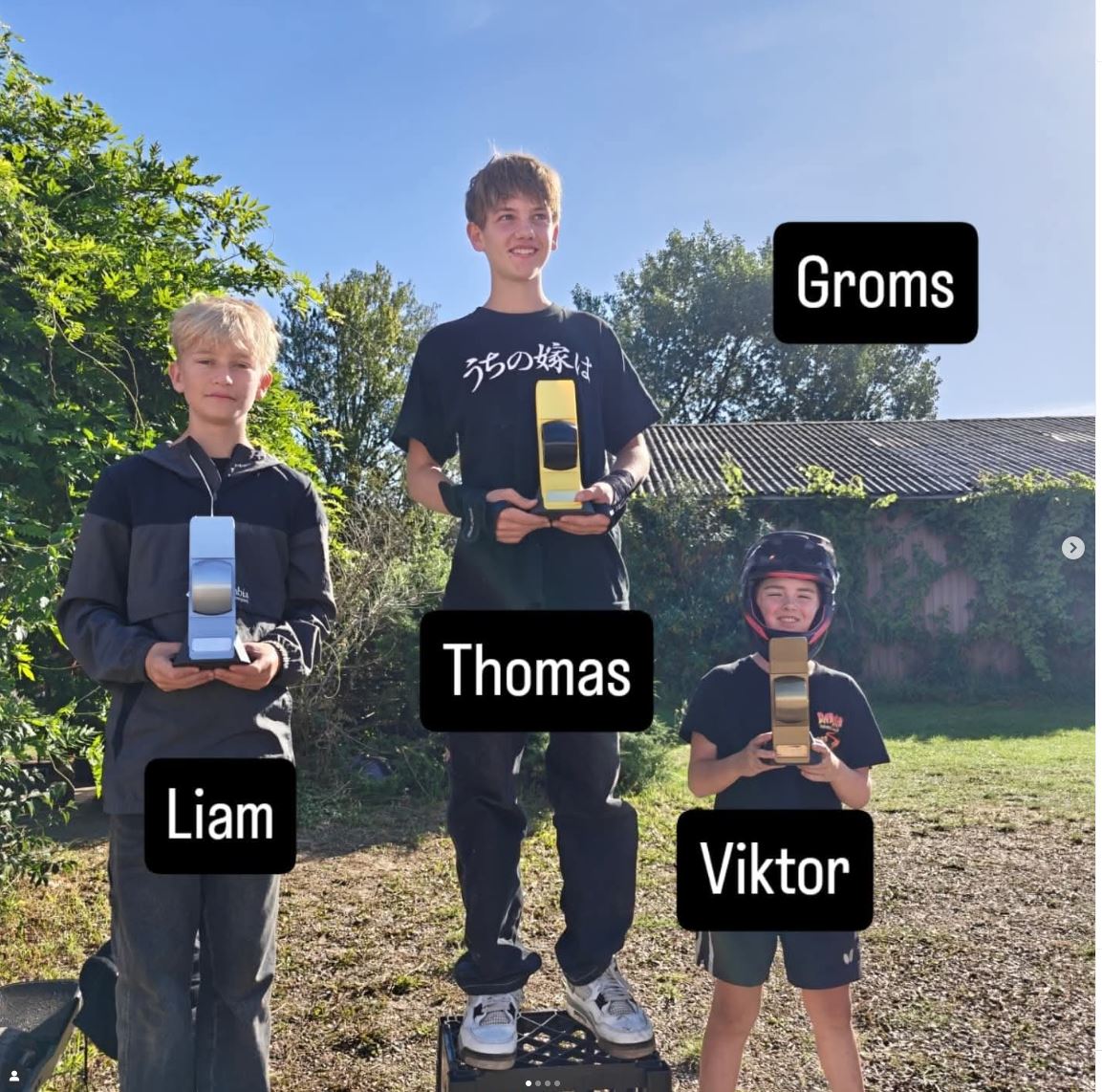 Grom competition podium 2025